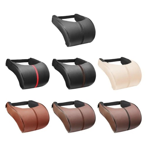 Leather car neck pillow - pu,
