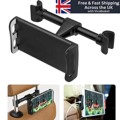 Car headrest mount - mount, adjustable