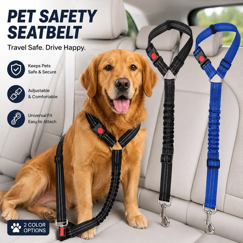 Adjustable dog car seat belt - dog,