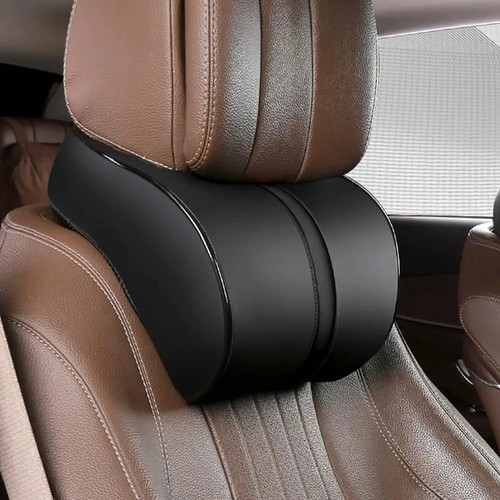 Leather car neck pillow - pu,