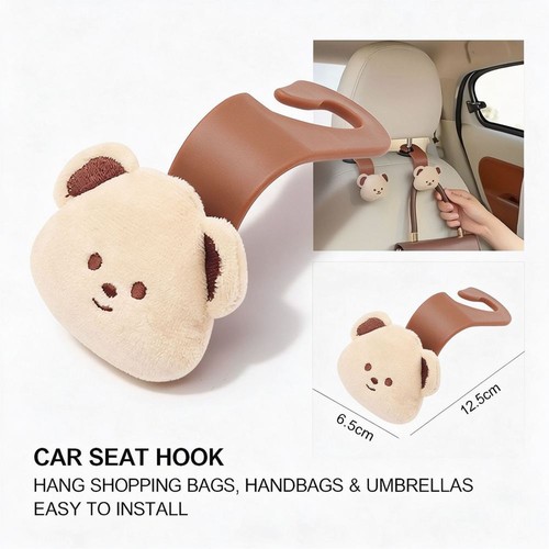 Car seat back bear - bear, hook