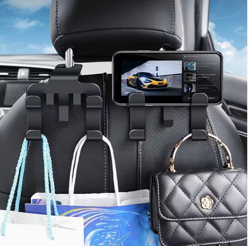 Car headrest hook - hook, phone