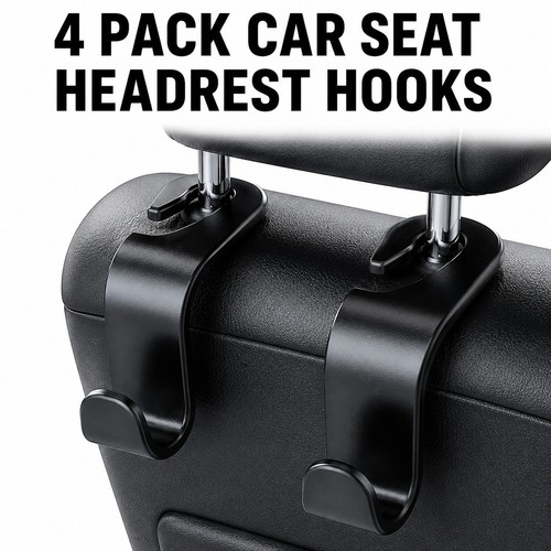 Car seat headrest hooks - seat,